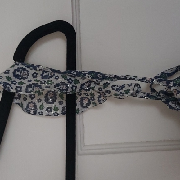 Rebecca Taylor La Vie Ruffle Dress Indigo Combo - Picture 7 of 12